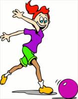 bowler-girl - Free Bowling Clipart