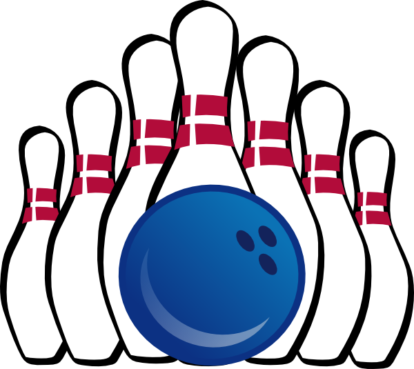 Bowling Ball And Pins Clip Ar - Bowling Pins Clip Art