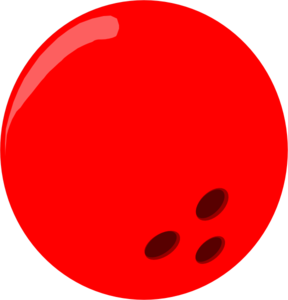 Bowling Ball - Red clip art .