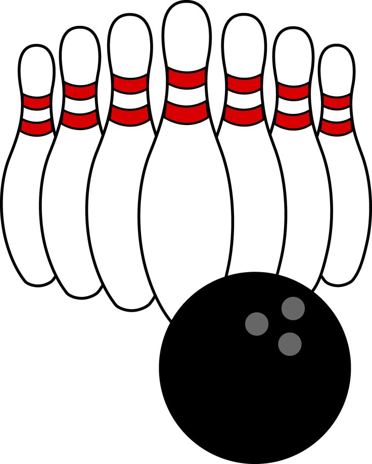 Bowling Clip Art | Bowling Ball and Pins