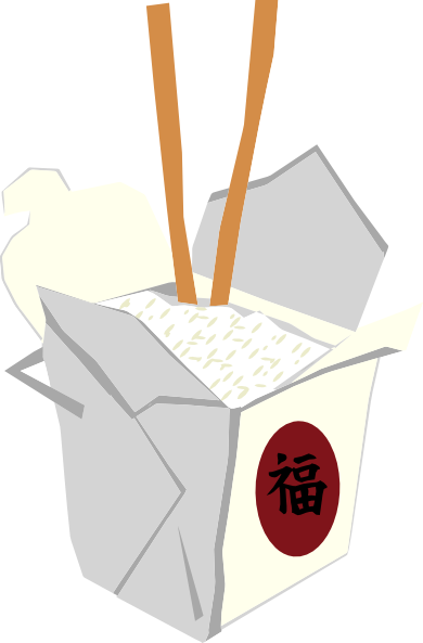Box Clip Art At Clker Com Vec - Chinese Food Clip Art