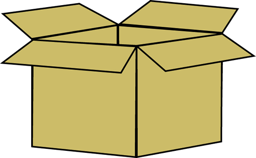 Box Clip Art Image Brown Cardboard Box