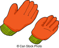Boxing gloves Vector Clip Artby bolotov1/114; Orange Work Gloves - Pair of orange work gloves over.