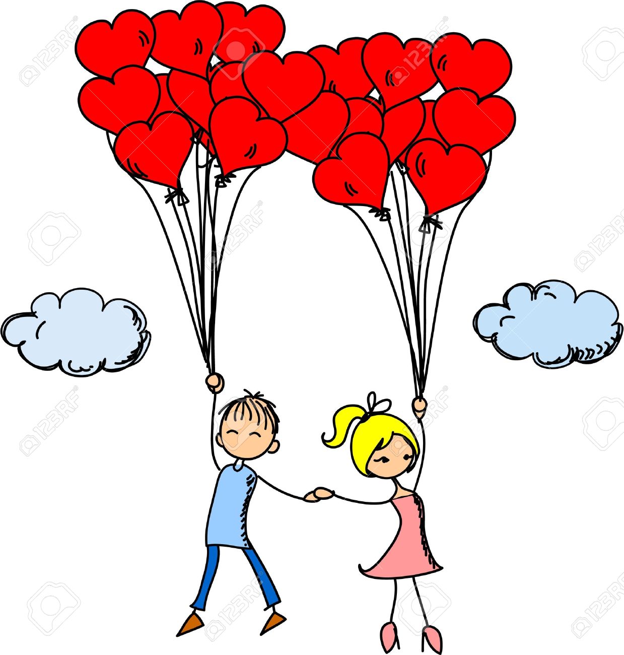Boy and Girl In Love Clipart - In Love Clipart
