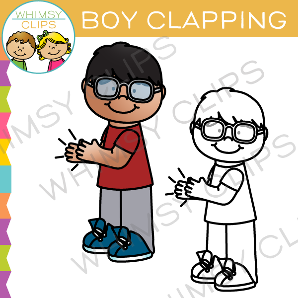 Boy Clapping Clip Art