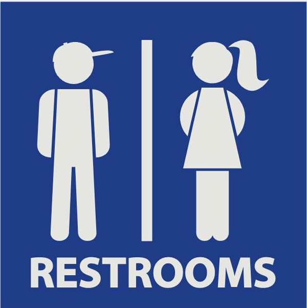Boy Girl Bathroom Clipart - Restroom Clip Art