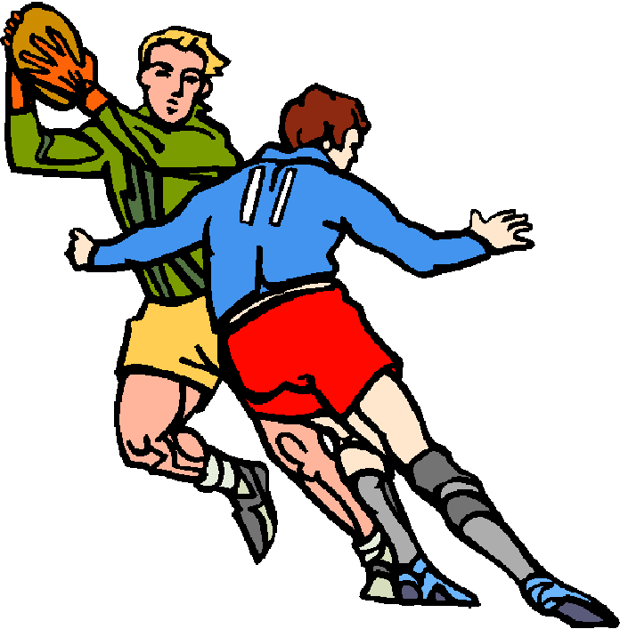 ... rugby player kicking ball