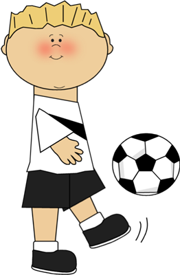 Boy Playing Soccer - Soccer Images Clip Art