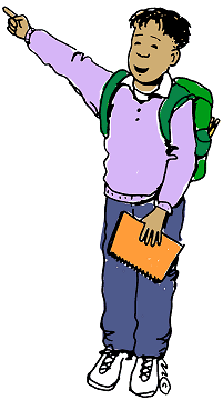 Boy Pointing In Color Clip Art Gallery