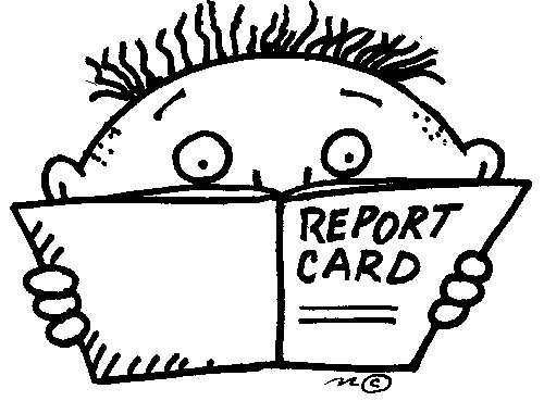 Boy Reading Report Card Clip  - Report Card Clip Art