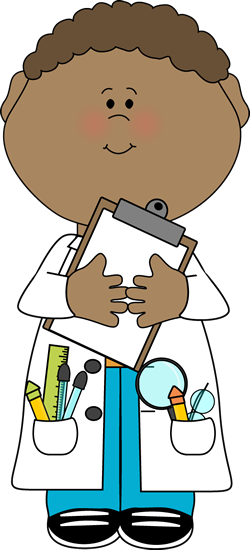 Boy Scientist with Clipboard - Clipart Scientist