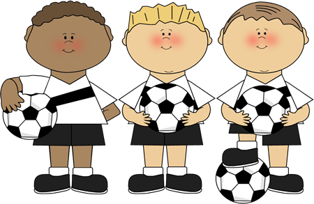Boy Soccer Players - Clipart Soccer
