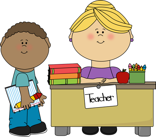 Clipart Of Teacher With Stude