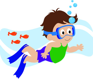 Boy Swimmer Clipart