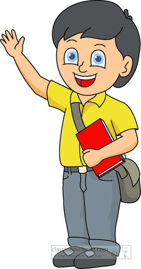 boy-with-book-bag-and-book.jp - Clipart Of A Boy