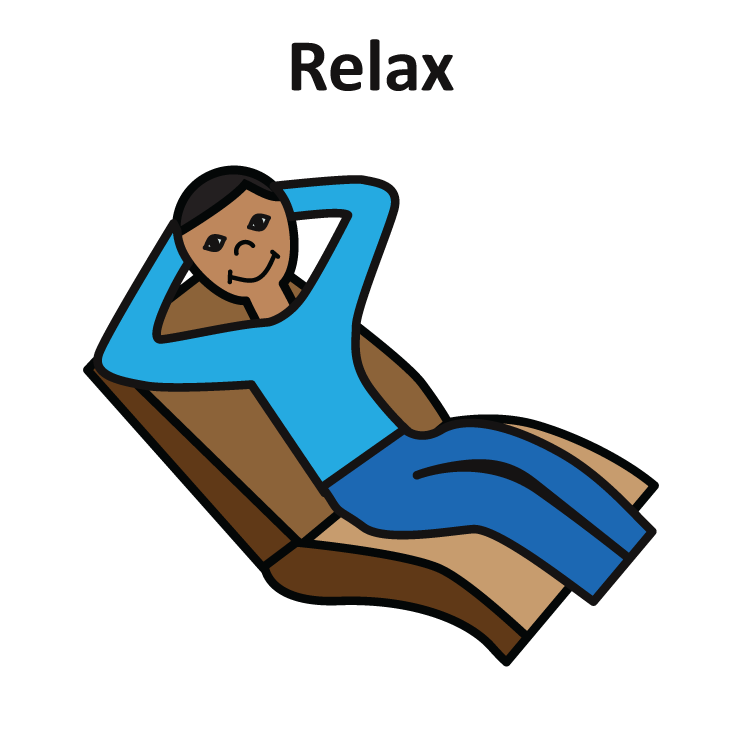 Boys Relaxation Clipart