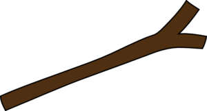 Brown Single Branch Clip Art - Branch Clipart