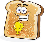 ... bread butter buttered toast ...