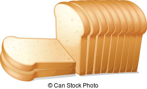 Bread slices .