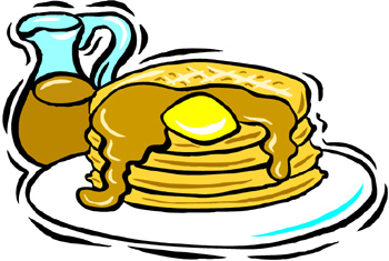 Hot Pancakes Breakfast Stamp 