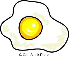 Breakfast Clipartby jara30001/282; fried egg isolated on white drawn in  toddler art style