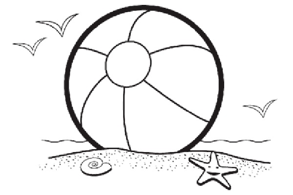 beach ball Stock Illustration