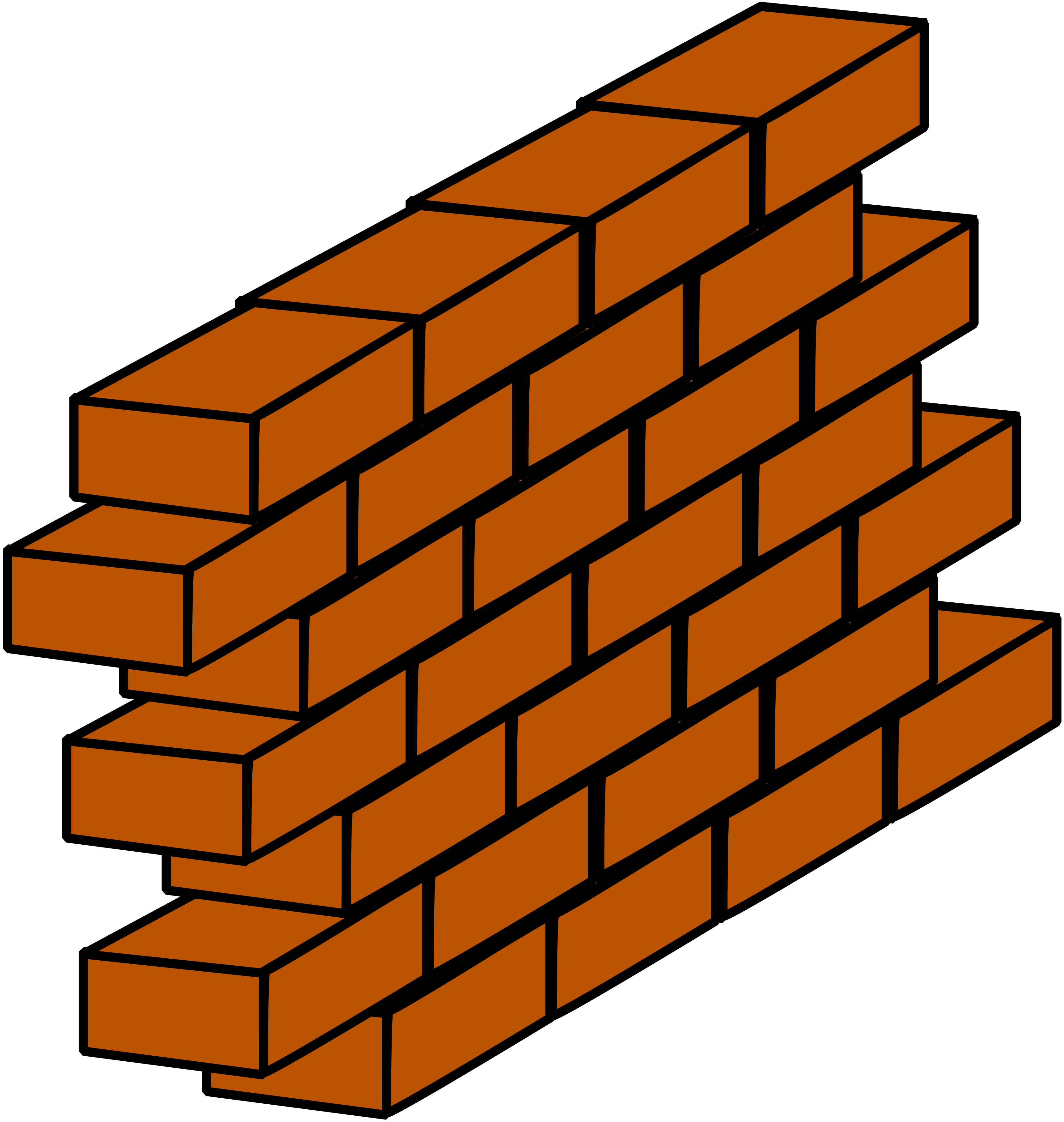 Brick Wall With No Words Clip