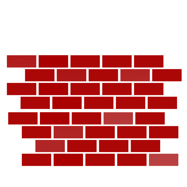 brick fence; brick house; bri