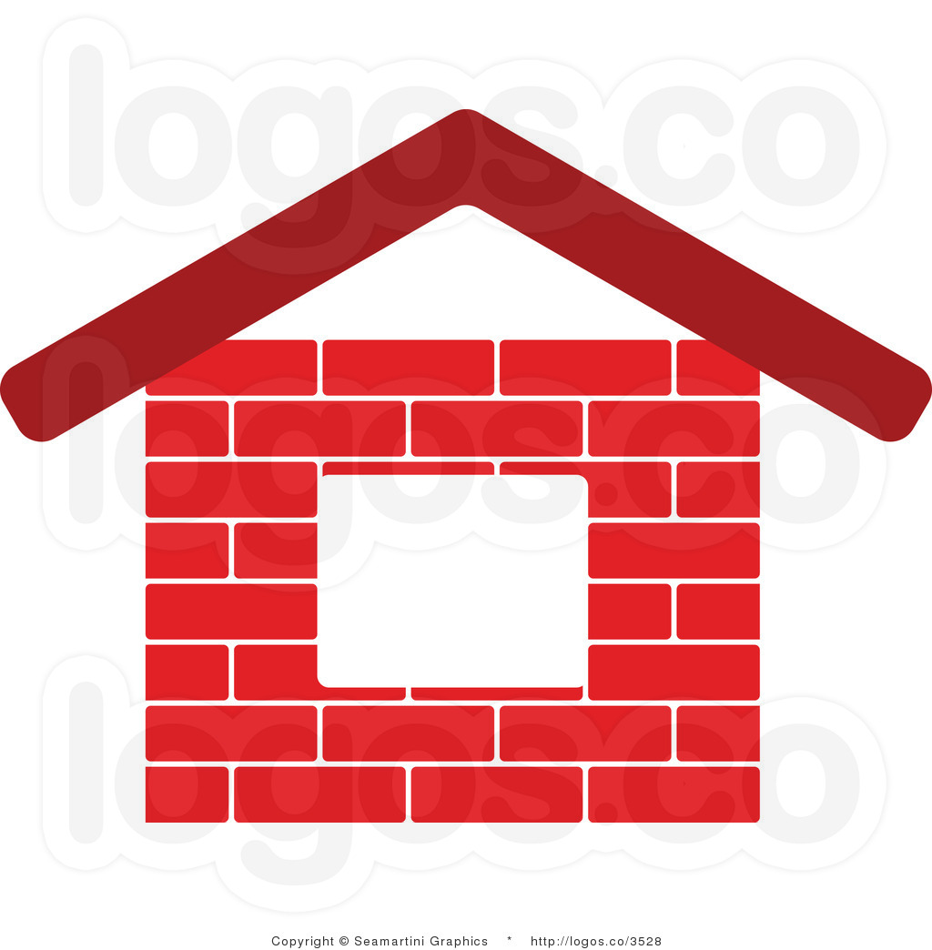 Brick house, vector eps10 .