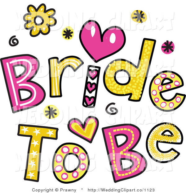 Bridal Clipart Of A Pink And 