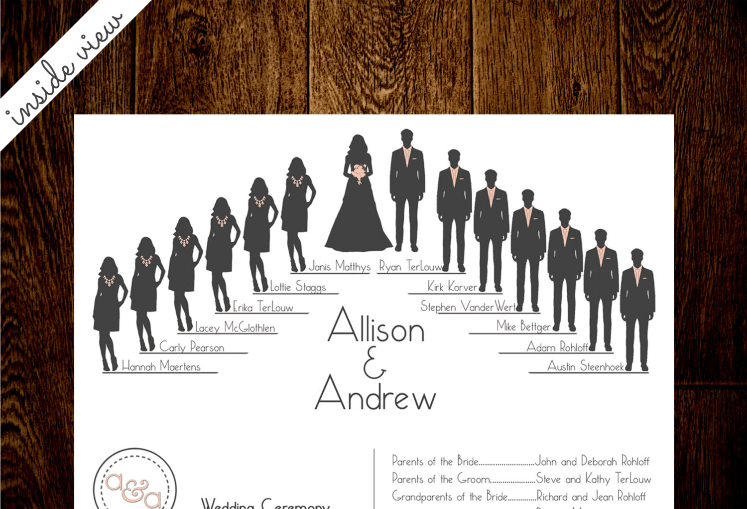 Bridal Party Silhouette Template Bridal Party Silhouette Clip Art