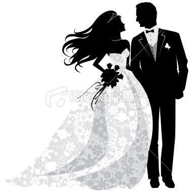 Bride And Groom Silhouette Cl