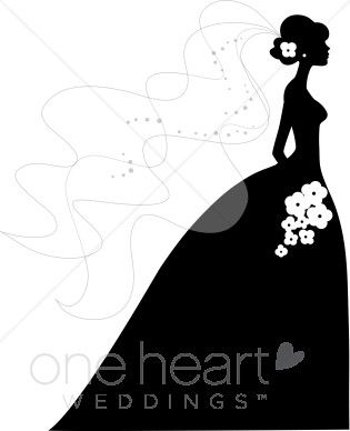 Bride and Groom Silhouette Clip Art | bride silhouette clip art pic 10 www weddingclipart com 20 kb 315 x ... | Ideas | Pinterest | Beautiful, Clip art and ...