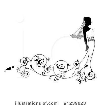 Royalty-Free (RF) Bride Clipart Illustration #1239623 by AtStockIllustration