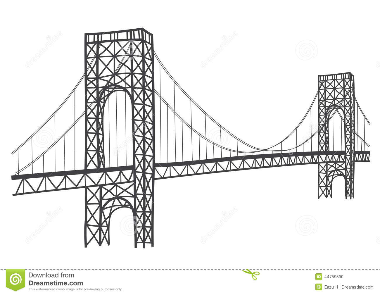 Bridge clipart: Washington Bridge Clipart