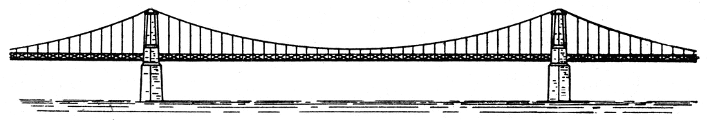 Bridge Suspension - Clipart Bridge