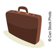 ... briefcase - brown leather - Briefcase Clip Art