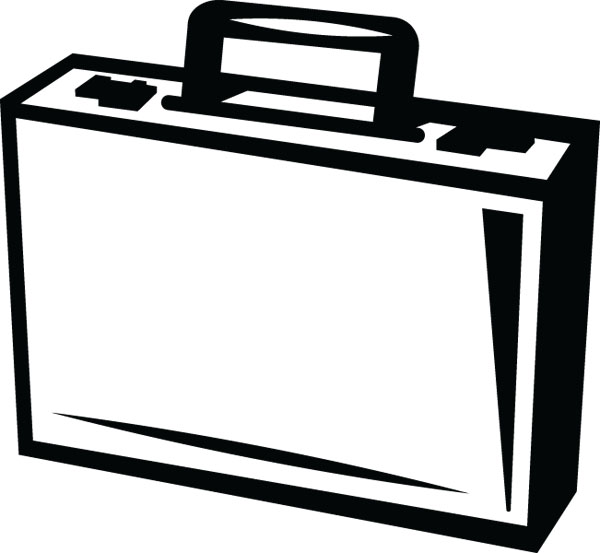 Business Briefcase Clipart. b