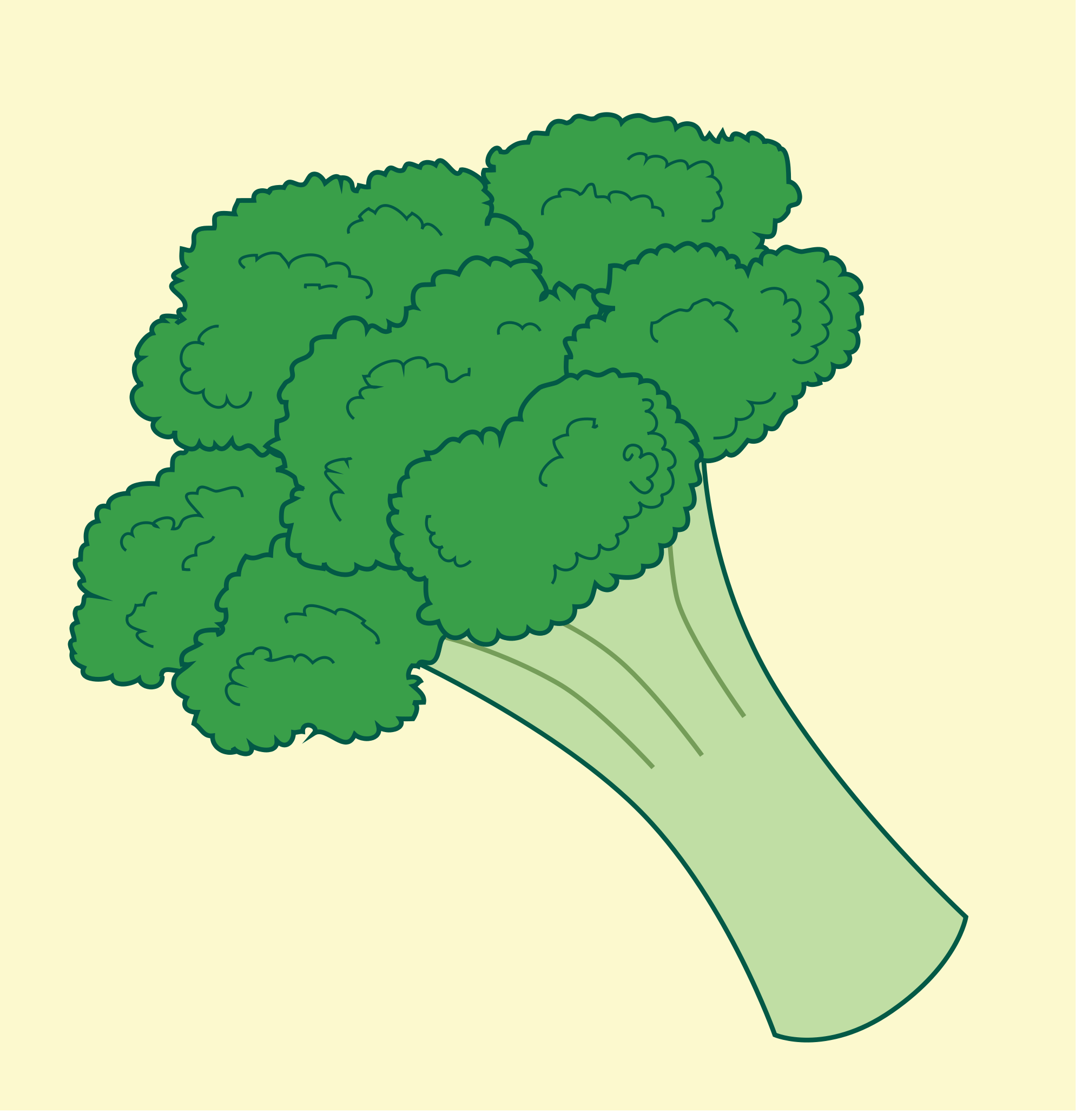 Strong Mascot Broccoli Superh