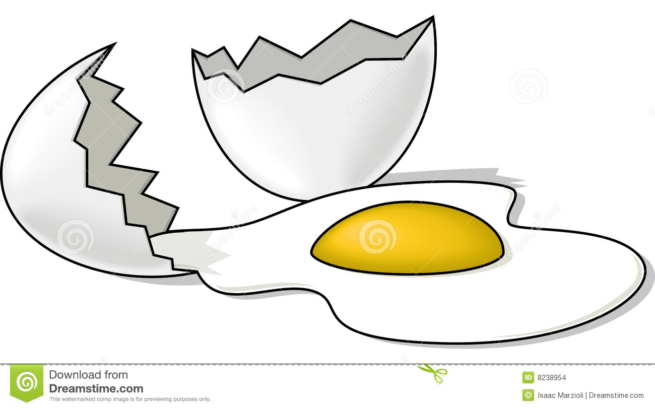 Broken Egg Stock Images Image 8238954