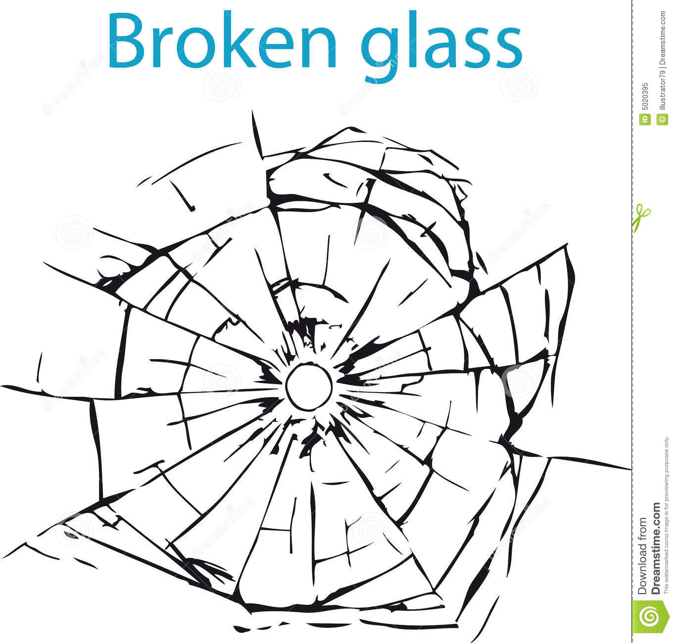 Broken Glass Royalty Free .
