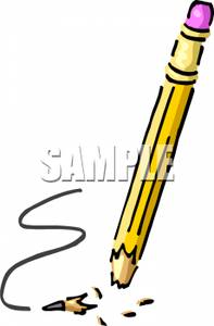 Broken Pencil Royalty Free Clipart Picture