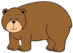 Fluffy Brown Bear Clip Art An