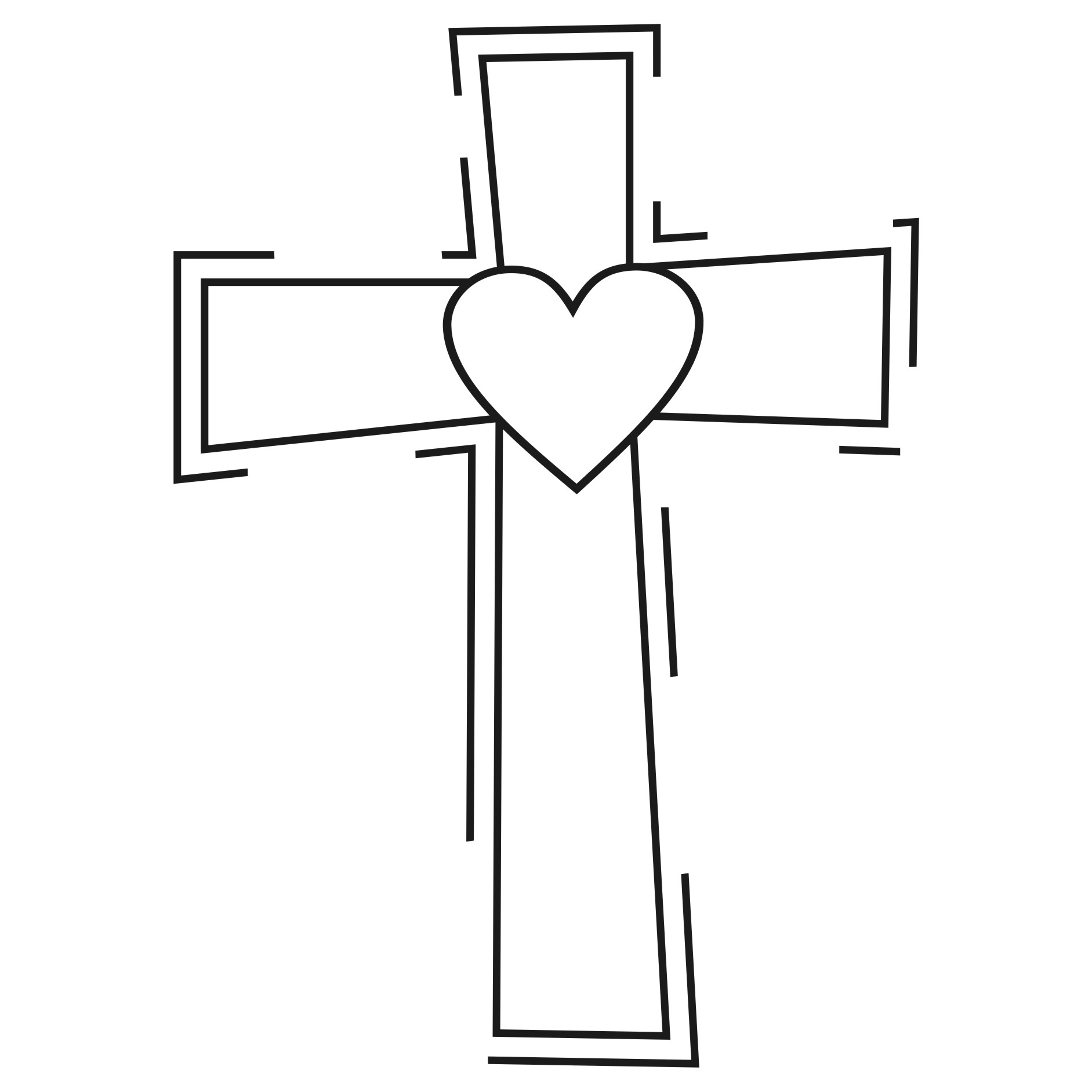cross clipart black and% .