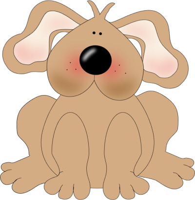 Dog and pup vector clip art .