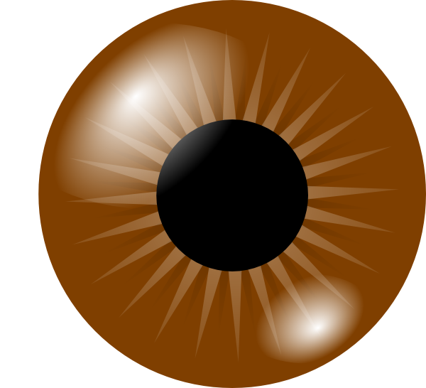 Brown Eye Clip Art At Vector  - Brown Eyes Clipart