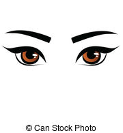 Clipart brown eyes - .