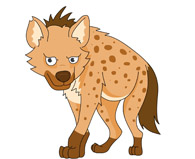 brown horse clipart. Size: 36 - Hyena Clipart