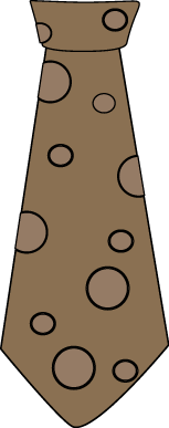 Brown Polka Dot Tie - Clipart Tie