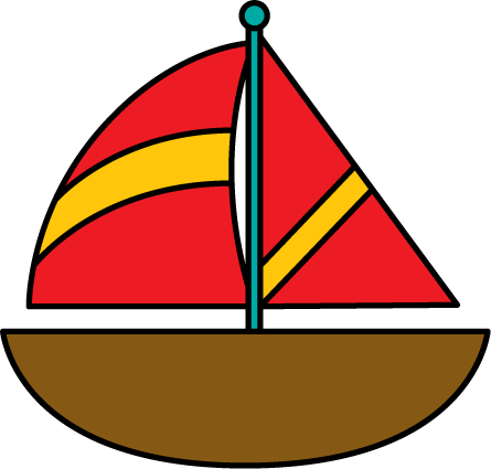 Brown Sailboat - Sail Boat Clipart